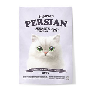Ruby the Persian New Retro Fabric Poster