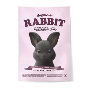 Black Jack the Rabbit New Retro Fabric Poster