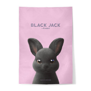 Black Jack the Rabbit Fabric Poster
