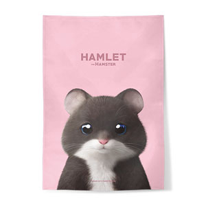 Hamlet the Hamster Fabric Poster