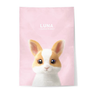 Luna the Dutch Rabbit Fabric Poster