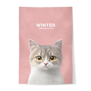 Winter the Munchkin Fabric Poster