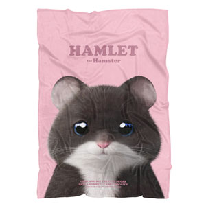 Hamlet the Hamster Retro Fleece Blanket