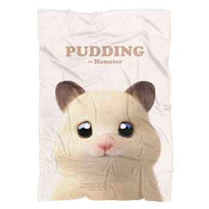 Pudding the Hamster Retro Fleece Blanket