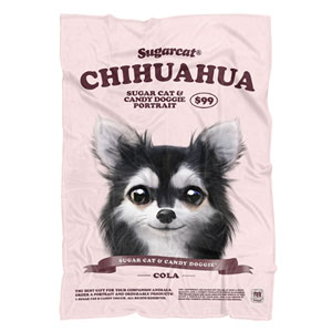 Cola the Chihuahua New Retro Fleece Blanket