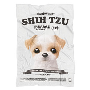 Sarang the Shih Tzu New Retro Fleece Blanket