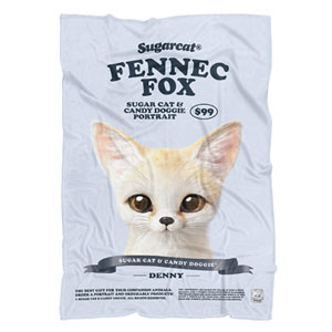 Denny the Fennec fox New Retro Fleece Blanket