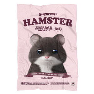 Hamlet the Hamster New Retro Fleece Blanket