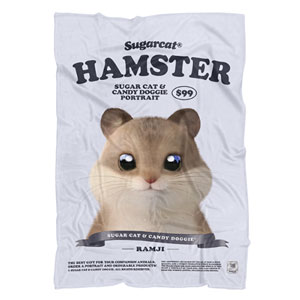 Ramji the Hamster New Retro Fleece Blanket