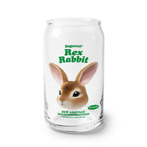 Haengbok the Rex Rabbit TypeFace Beer Can Glass