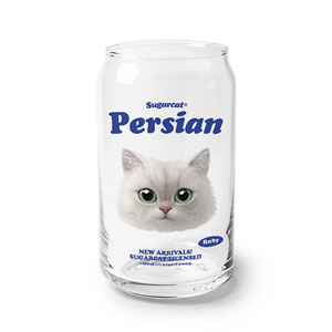 Ruby the Persian TypeFace Beer Can Glass