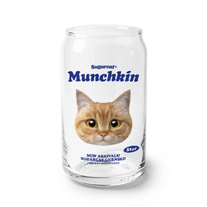 Star the Munchkin TypeFace Beer Can Glass