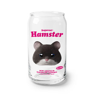 Hamlet the Hamster TypeFace Beer Can Glass