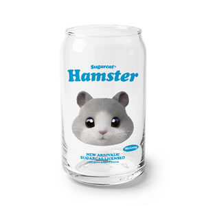 Malang the Hamster TypeFace Beer Can Glass