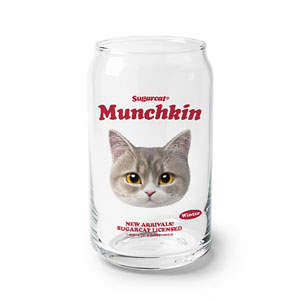 Winter the Munchkin TypeFace Beer Can Glass
