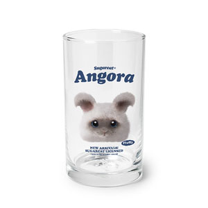 Fluffy the Angora Rabbit TypeFace Cool Glass