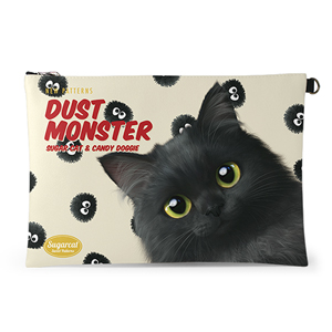 Ruru&#039;s Dust Monster New Patterns Leather Clutch (Flat)