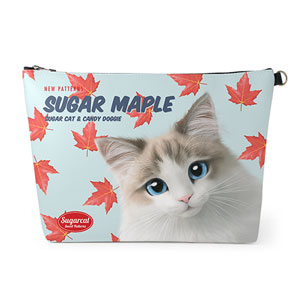 Autumn the Ragdoll’s Sugar Maple New Patterns Leather Clutch (Triangle)