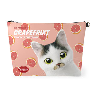 Jamong&#039;s Grapefruit New Patterns Leather Clutch (Triangle)