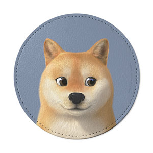 Doge the Shiba Inu Leather Coaster