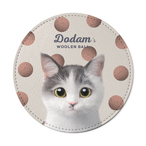 Dodam’s Woolen Ball Leather Coaster