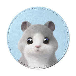 Malang the Hamster Leather Coaster