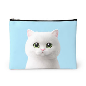 May the British Shorthair Leather Pouch (Flat)