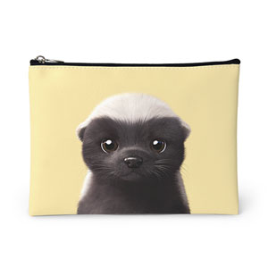 Honey Badger Leather Pouch (Flat)