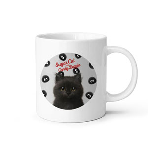 Reo the Kitten&#039;s Dust Monster Script Logo Mug