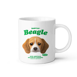 Bagel the Beagle TypeFace Mug