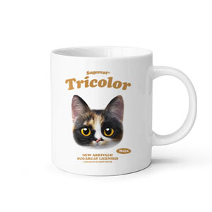 Mayo the Tricolor cat TypeFace Mug