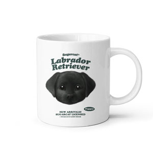 Pepper the Labrador Retriever TypeFace Mug