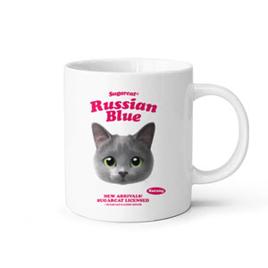 Sarang the Russian Blue TypeFace Mug