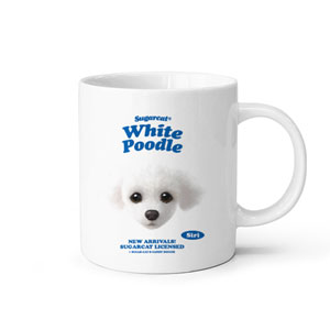 Siri the White Poodle TypeFace Mug