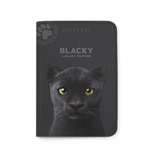 Blacky the Black Panther Passport Case