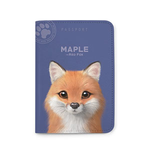 Maple the Red Fox Passport Case