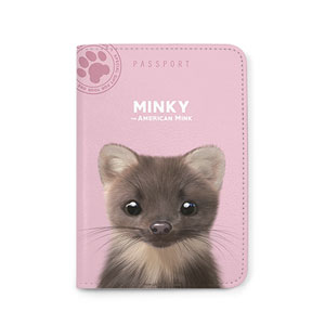 Minky the American Mink Passport Case