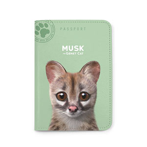 Musk the Genet Cat Passport Case