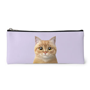 Star the Munchkin Leather Pencilcase (Flat)
