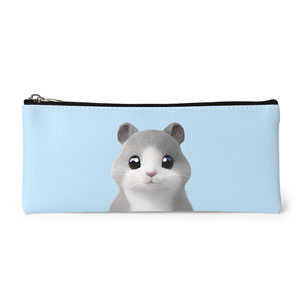 Malang the Hamster Leather Pencilcase (Flat)