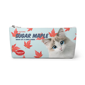 Autumn the Ragdoll’s Sugar Maple New Patterns Leather Pencilcase (Triangle)