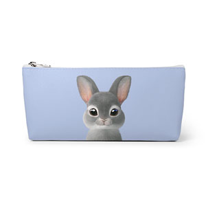 Chelsey the Rabbit Leather Pencilcase (Triangle)