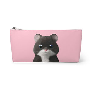 Hamlet the Hamster Leather Pencilcase (Triangle)
