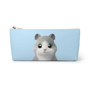 Malang the Hamster Leather Pencilcase (Triangle)