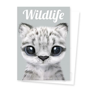 Yungki the Snow Leopard Magazine Postcard