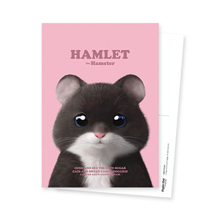 Hamlet the Hamster Retro Postcard