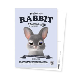 Chelsey the Rabbit New Retro Postcard