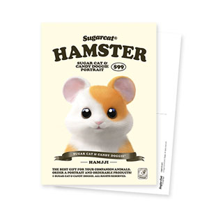 Hamjji the Hamster New Retro Postcard