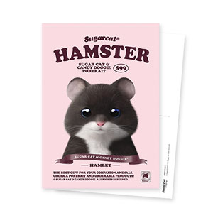 Hamlet the Hamster New Retro Postcard