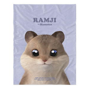Ramji the Hamster Retro Soft Blanket
